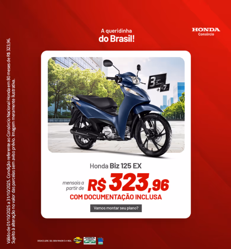 Banner Biz 125 EX Honda - Desktop
