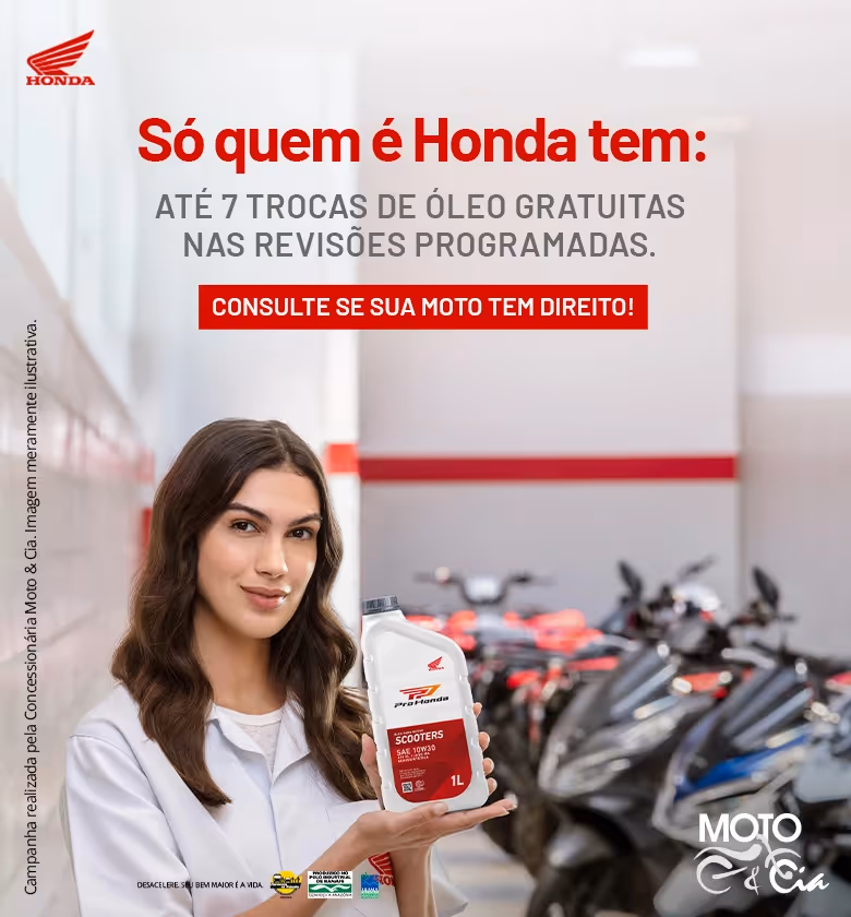 Banner Óleo - Produtos e acessórios Honda - Desktop
