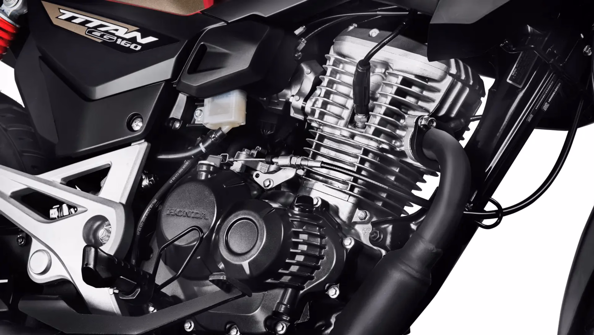 Moto Honda Nova Titan Edição Comemorativa de 50 Anos Visão Close Lateral Central do Motor  - 6 de 13