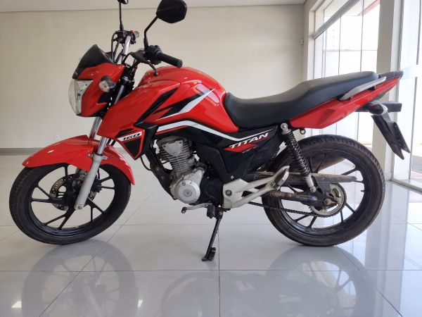 Honda CG 160 Titan 2023/2023, lateral esquerda